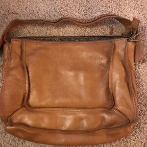 PIETRA BORSA light Brown Leather Shoulder Bag